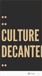 Mobile Screenshot of culturedecanted.com